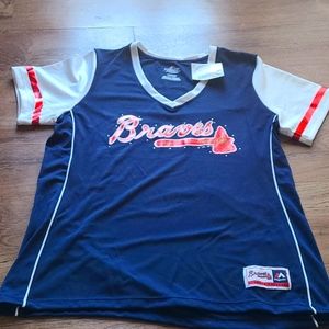 MLB Braves Jersey Top Women's size XL